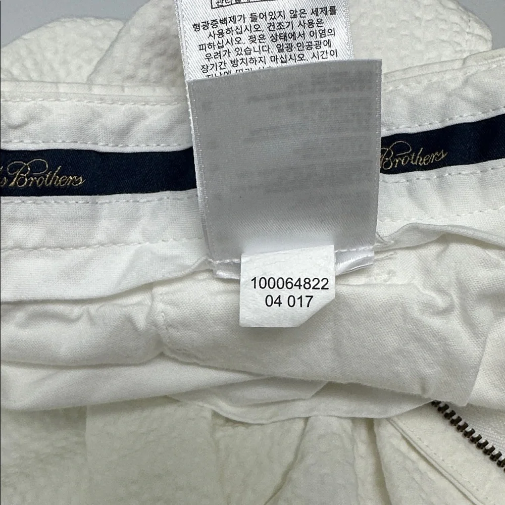 Brooks Brothers Seersucker Cream/Off White Men Shorts W38
